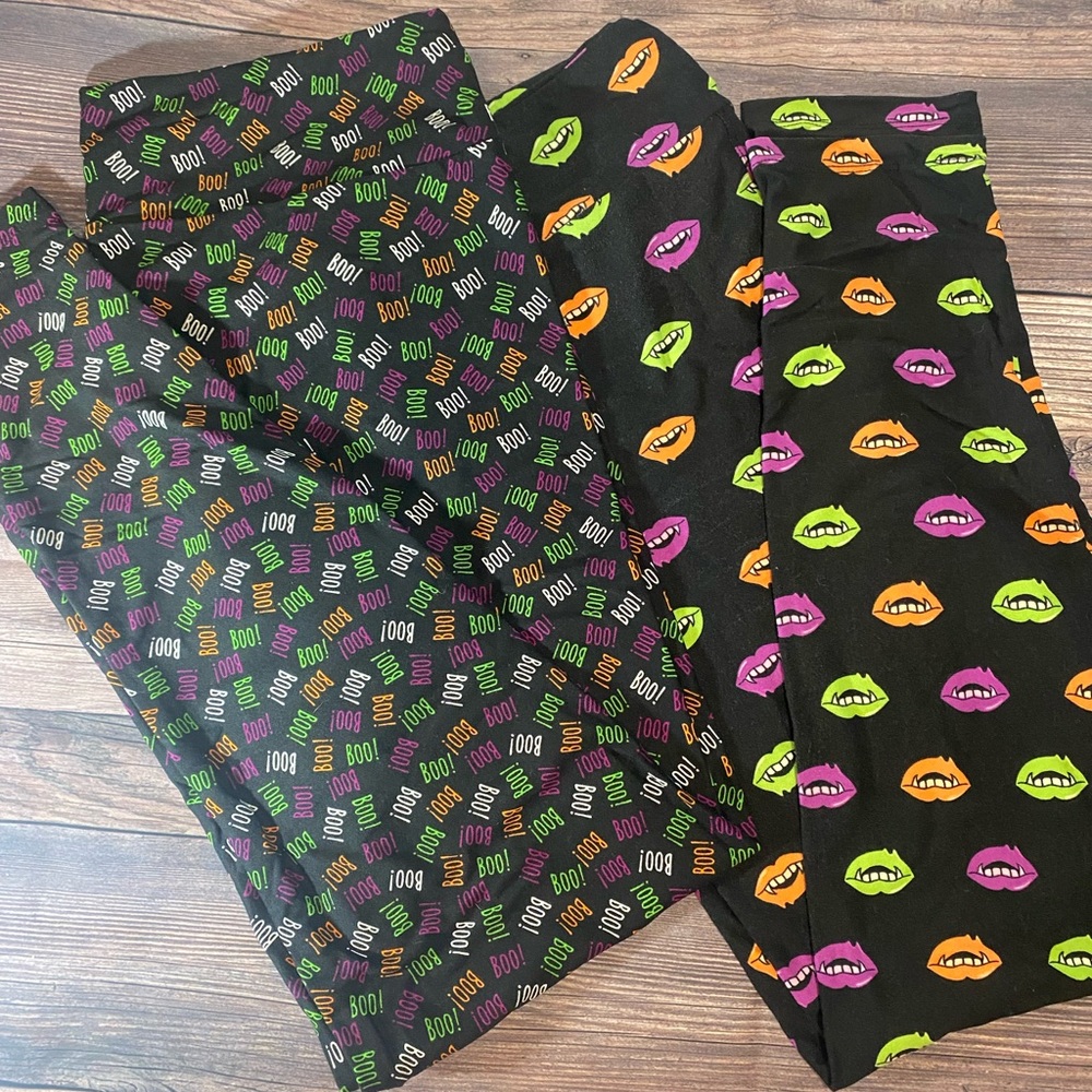 Lularoe Halloween leggings lot T/C